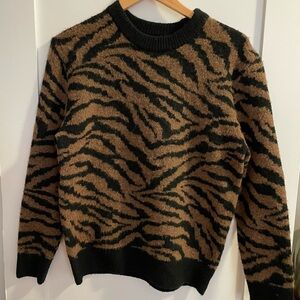 Zara Tiger Print Sweater